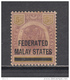 BRITISH MILITARY ADMINISTRATION ,  1945  VARIOS  SELLOS  / * / - Federated Malay States