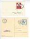 4 DOCUMENTS SUISSE AVIATION FELDPOST MILITARPOST PIGEON VOYAGEUR COLOMBOPHILIE BRIEFTAUBENZUG /FREE SHIP. R - Marcophilie