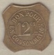 Algérie. Jeton Colonial Café J. Seyve Fils Ainé à Bérard (Aïn Tagourait). 12 ½ Cent, En Laiton Octogonal - Algérie