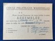 Luxembourg - Cercle Philatélique Wasserbillig - Invitation à L'Assemblée 07.05.56 - Autres & Non Classés