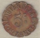 81. Tarn. Ville De Mazamet Alquier Frères. 5 Centimes 1917, En Laiton Rond Lobé - Monétaires / De Nécessité