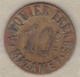 81. Tarn. Ville De Mazamet Alquier Frères. 10 Centimes 1917, En Laiton Rond - Notgeld