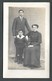 CPA Carte Photo Portrait De Famille Avec Petit Garçon En Habit De Marin Et Calot à Pompon Sur La Tête - A Identifier