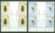 Falkland Islands Dep: 1982   Insects       MNH Gutter Blocks Of 4 - Falkland Islands