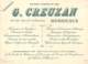 CARTE DE VISITE ET PUBLICIAIRE ANCIENNE - BEEF CHOCOLAT - USINE A TAIN - Publicités