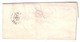 1856 - LETTRE LAC De ANTIBES Pour GRASSE ALPES MARITIMES VAR NON-AFFRANCHIE TAXÉE 30 DOUBLE TRAIT - 1849-1876: Période Classique