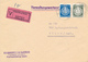 FALKENBERG  - 1956 ,  Dienstbrief  , Umschlag: Rohrpappenwerke  -  Wert-Brief  Nach Finow - Sonstige & Ohne Zuordnung