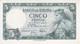 BILLETE DE 5 PTAS DEL AÑO 1954 SIN SERIE  DE ALFONSO X CALIDAD EBC (XF)  (RARO)(BANKNOTE) - 5 Pesetas