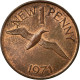 Monnaie, Guernsey, Elizabeth II, New Penny, 1971, Heaton, TB+, Bronze, KM:21 - Guernsey