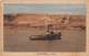 M08013 " MOSTAGANEM-LA MARINE " PIROSCAFO -  CARTOLINA ILLUSTRATA POSTALE ORIGINALE  SPEDITA 1952 - Mostaganem