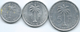 Belgian Congo - Ruanda-Urundi - 1955 - 50 Centimes - KM2; 1957 - 1 Franc - KM4 & 1959 - 5 Francs - KM3 - 1951-1960: Baudouin I