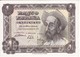 BILLETE DE ESPAÑA DE 1 PTA DEL AÑO 1951 EL QUIJOTE  SERIE E (SIN CIRCULAR-UNCIRCULATED) - 1-2 Pesetas