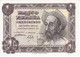 ¡¡CAPICUA!! BILLETE DE 1 PTA DEL AÑO 1951 EL QUIJOTE  SERIE E (SIN CIRCULAR-UNCIRCULATED) - 1-2 Pesetas