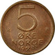 Monnaie, Norvège, Olav V, 5 Öre, 1982, TB+, Bronze, KM:415 - Norvège