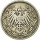 Monnaie, GERMANY - EMPIRE, 1/2 Mark, 1905, Karlsruhe, TTB, Argent, KM:17 - 1/2 Mark