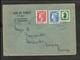 LUXEMBURG 1951 COVER TO URUGUAY, RARE DESTINATION - 1948-58 Charlotte Left-hand Side