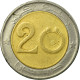 Monnaie, Algeria, 20 Dinars, 1992, Algiers, TB, Bi-Metallic, KM:125 - Algérie