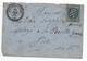 1869 - ENVELOPPE Avec CACHET PERLE TYPE 22 De ROQUEBILLIERE (ALPES MARITIMES) & GC 3195 - 1849-1876: Classic Period