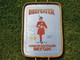 MIROIR PLATEAU BEEFEATER DRY GIN PUBLICITAIRE Avec CADRE En OSIER + 2 POIGNETS - VOIR SCANS - SUPERBE - Specchi