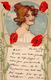 Jugendstil Frau Guten Tag  Künstlerkarte 1900 I-II Art Nouveau - Sonstige & Ohne Zuordnung