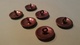 Lot De 6 BOUTONS Anciens - Marquage : ETAT - Diamètre Environ 17 Mm - Vêtement Armée Militaire Guerre Soldat /1 - Buttons