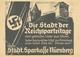 Reichsparteitag Nürnberg (8500) Werbe-AK Der Städt. Sparkasse Ca. 1943 Ganzsache R!R!R! I-II - Guerra 1939-45