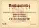 Reichsparteitag Nürnberg WKII - EHRENKARTE 7. Sept. Parteikongreß 1938 -senkr. Gefaltet- - Weltkrieg 1939-45