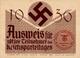 Reichsparteitag WK II Nürnberg (8500) 1936 Ausweis Für Aktive Teilnehmer I-II - Guerre 1939-45