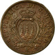 Monnaie, San Marino, 10 Centesimi, 1938, Rome, SUP, Bronze, KM:13 - Saint-Marin