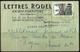 Carte Postale Pubicitaire - Lettres Rodel  Neuilly Plaisance - 18-11-1958 - Lettres & Documents