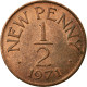 Monnaie, Jersey, Elizabeth II, 1/2 New Penny, 1971, TB+, Bronze, KM:29 - Jersey