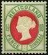 HELGOLAND 14d *, 1889, 10 Pf. Hellgrün/rot, Falzreste, Feinst, Mi. 180.- - Héligoland