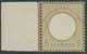 Dt. Reich 22 **, 1872, 5 Gr. Schwärzlichocker, Postfrisch, Mit Breitem Linken Bogenrand (dort Falzrest), Gepr. Hennies M - Oblitérés