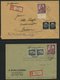 Delcampe - SAMMLUNGEN 1938-45, Interessante Sammlung Von 135 Belegen Mit Verschiedenen, Meist Portogerechten Sondermarken-Frankatur - Used Stamps