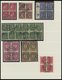 LOTS VB O , 1919-23, 64 Verschiedene Gestempelte Viererblocks (oder Größere Einheiten), Fast Nur Prachterhaltung, Alles  - Other & Unclassified