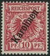 KAROLINEN 3IIc *, 1900, 10 Pf. Dunkelrosa Steiler Aufdruck, Falzrest, Pracht, Fotobefund Jäschke-L., Mi. 260.- - Carolines