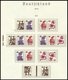 ZUSAMMENDRUCKE **, 1972/4, Unfallverhütung, Kleine Komplette Partie Der Mi.Nr. W 38 - KZ 9b, 695/6, 698/9C/D Einzelmarke - Used Stamps