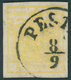ÖSTERREICH BIS 1867 1Ya O, 1854, 1 Kr. Gelb, Maschinenpapier, Type III, Maschiges Papier, K1 PEST(H), Pracht, Fotobefund - Used Stamps