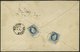 ÖSTERREICH 38II BRIEF, 1882, 10 Kr. Blau, Feiner Druck, 2x Rückseitig Auf Reco-Brief Mit K1 BOCHNIA Nach Krakau, L1 RECO - Other & Unclassified