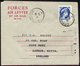 KANADA 294 BRIEF, 1962, 5 C. Hellblau Mit K1 CFPO-35 Auf Feldpost-Aerogramm Der UNEF MIDDLE EAST-Truppen Aus Gaza, Prach - Used Stamps