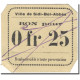 Billet, Algeria, 25 Centimes, 1916-1918, Undated (1916-18), SPL - Algerien