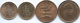 Rwanda - 5 Francs - 1965 (KM6) 1987 (KM13) 2003 (KM23) & 2009 (KM33) - Rwanda