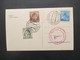 AK CSSR Liberec 7.10.1945 Violetter Stempel Cesky Narodni Aeroklub Liberec / Seltener Stempel!! Fliegerclub - Cartas & Documentos