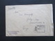 Delcampe - Lettland R-Brief Daugavpils 1938 Block 1 Zensur / Zoll Der Wehrmacht Bahnpost Marienburg - Eydtkuhnen Bedarf!!! - Lettonie