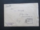 Delcampe - Lettland R-Brief Daugavpils 1938 Block 1 Zensur / Zoll Der Wehrmacht Bahnpost Marienburg - Eydtkuhnen Bedarf!!! - Lettonia