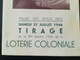 LOTERIE COLONIALE VIEUX PAPIERS PETIT PROGRAMME SOIRÉE DU TIRAGE DE 9e TRANCHE ANNÉE 1946 BELGIQUE CONGO BELGE - Obj. 'Souvenir De'