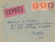 1942 Lettre EXPRES Affrt PETAIN 521x2 + 517 Au Tarif à 7f50 Pour L' Ecole D'ESCRIME à ANTIBES - 1921-1960: Modern Period