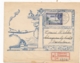 Curacao - 1946 - 1,40 Gulden Luchtpost Op R-cover Van Willemstad Naar Scharnegoutum Bij Sneek - Curaçao, Antilles Neérlandaises, Aruba