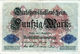 Billet Allemand De 50 Mark Du 5-8-1914- 7 Chiffres Rouge E - N°3152774 En T B - - 50 Mark