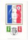 Carte Maximum 1991 - Marianne Du Bicentenaire (Briat) :  D Vert Et Rouge YT  2711 Et YT 2712 - Paris - 1990-1999